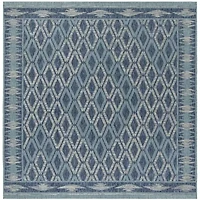 Safavieh Courtyard Collection Trent Geometric Indoor/Outdoor Square Area Rug