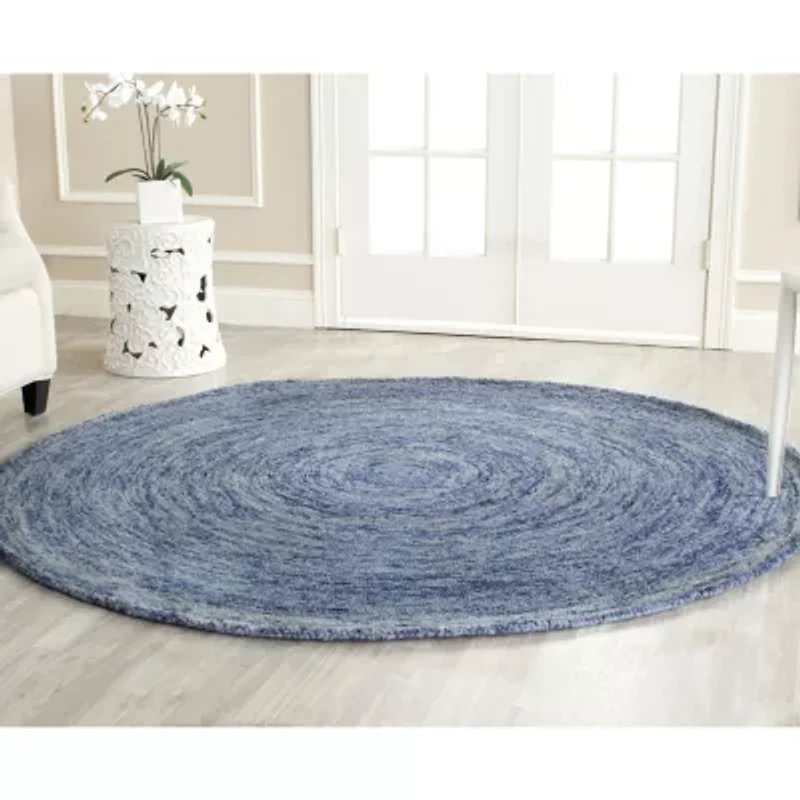 Safavieh Ikat Collection Jewell Geometric Round Area Rug