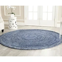 Safavieh Ikat Collection Jewell Geometric Round Area Rug