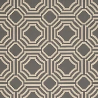 Safavieh Courtyard Collection Torma Geometric Indoor/Outdoor Round Area Rug