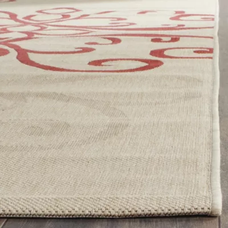 Safavieh Courtyard Collection Mortimer Floral Indoor/Outdoor Area Rug