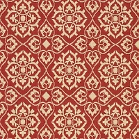 Safavieh Courtyard Collection Spots Oriental Indoor/Outdoor Runner Rug