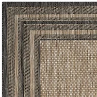 Safavieh Courtyard Collection Wanda Stripe Indoor/Outdoor Runner Rug