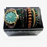 Mens Brown 6-pc. Watch Boxed Set Mac7136jc