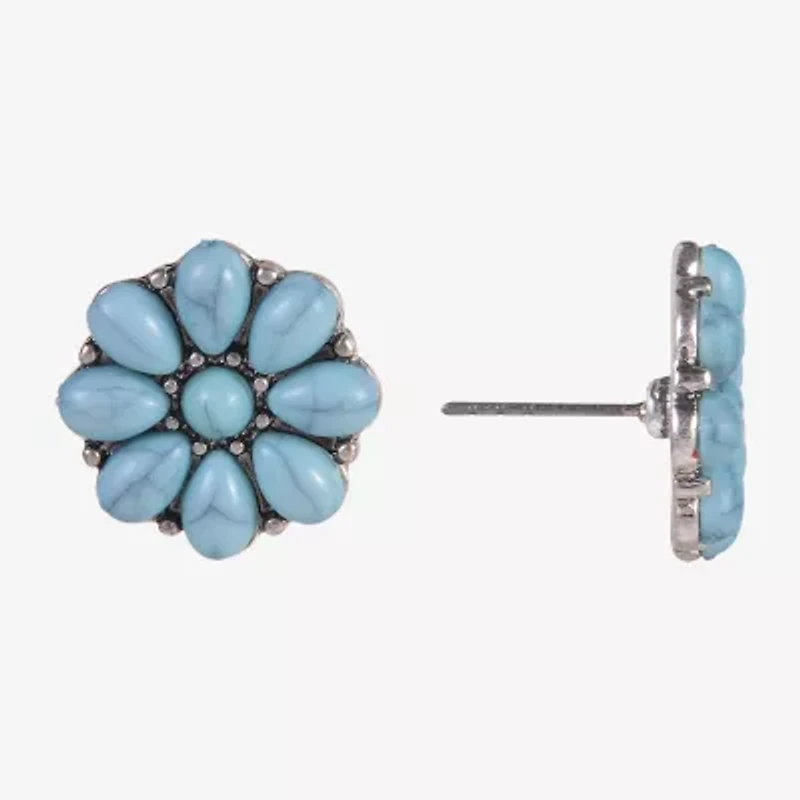 Mixit Collar Necklace And Stud Earring Womens Flower 2-pc. Jewelry Set