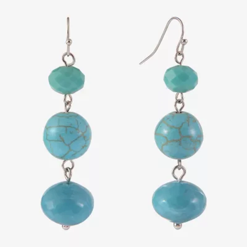 Mixit Womens Drop Earrings