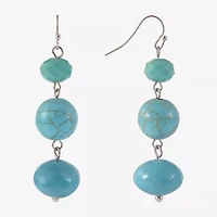 Mixit Womens Drop Earrings