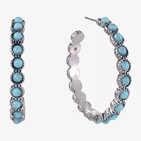 Mixit Womens 29.1mm Hoop Earrings