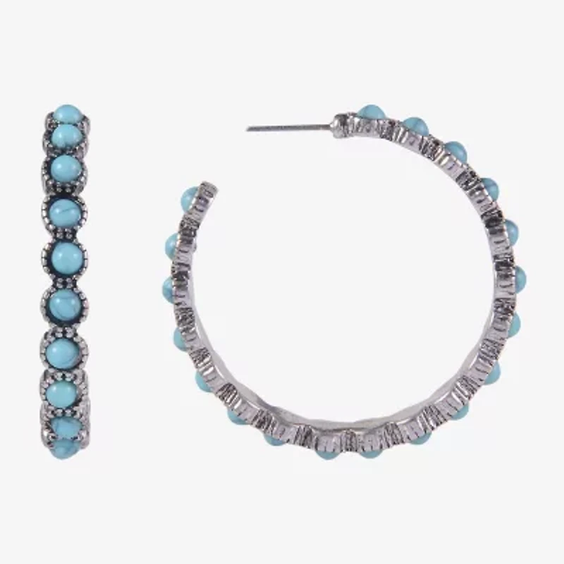 Mixit Womens 29.1mm Hoop Earrings