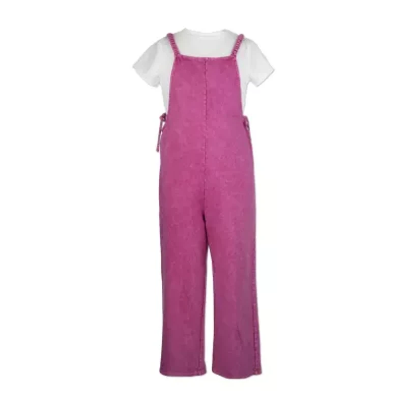 Speechless Big Kid Girls Crew Neck Short Sleeve 2-pc. Jumpsuit