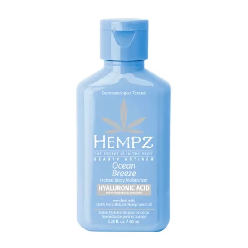 Hempz Mini Ocean Breeze Herbal Body Moisturizer With Hyaluronic Acid 2.25 Oz.