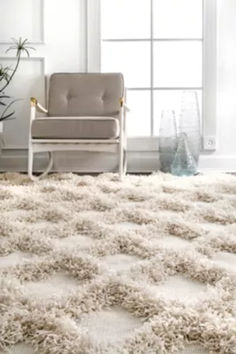 nuLoom Francene Diamond Trellis Shaggy RectangularRug