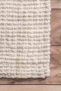 nuLoom Hand Woven Ashli Solid Jute Rug