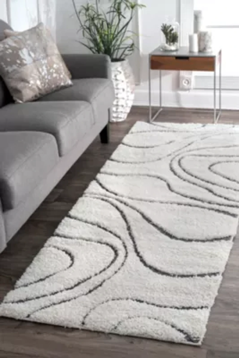 nuLoom Carolyn Modern Waves Indoor Outdoor Rectangular Runner