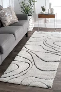 nuLoom Carolyn Modern Waves Indoor Outdoor Rectangular Runner