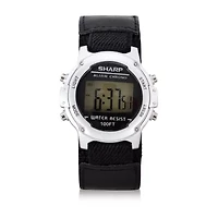 Auguste Jaccard Sharp Mens Automatic Digital Black Strap Watch Shr3020jc