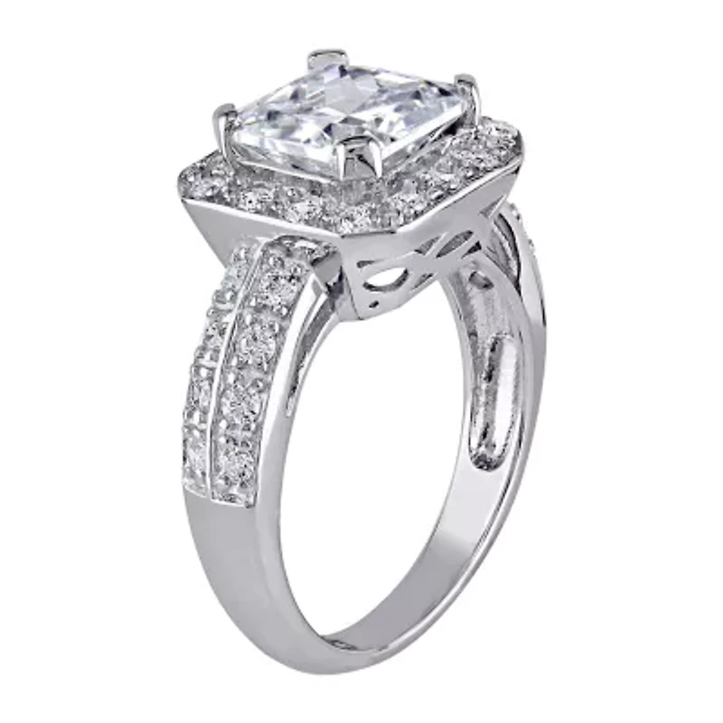 Womens 5 3/4 CT. Cubic Zirconia Sterling Silver Engagement Ring