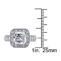 Womens 5 3/4 CT. Cubic Zirconia Sterling Silver Engagement Ring