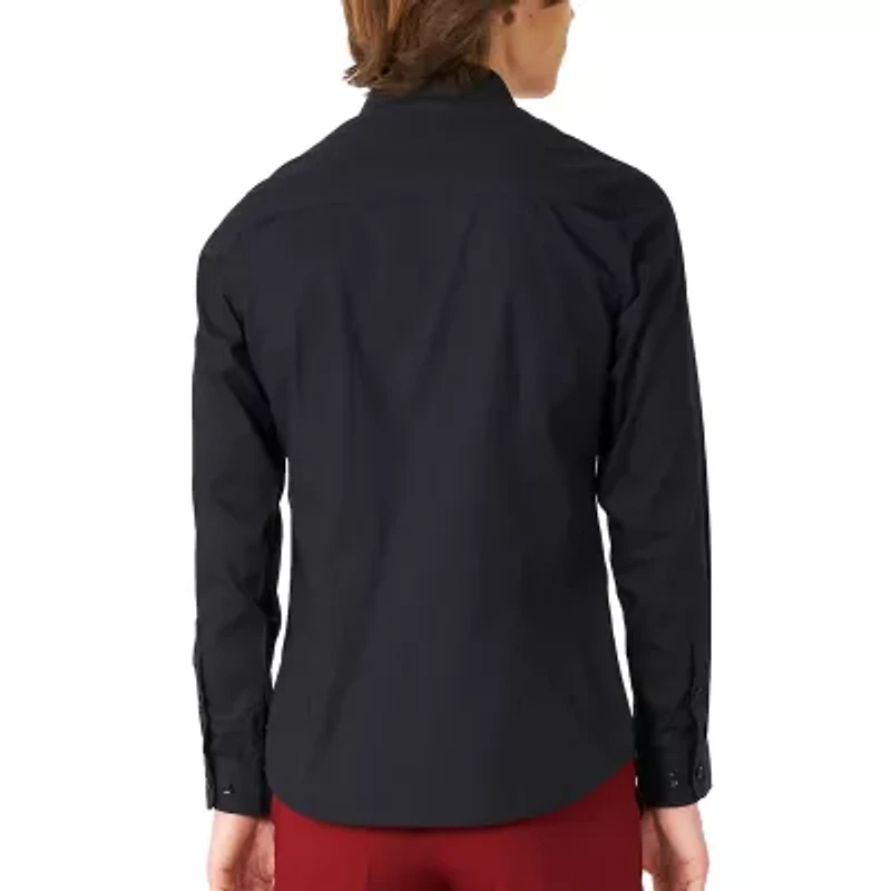 Opposuits Big Kid Boys Spread Collar Long Sleeve Dress Shirt