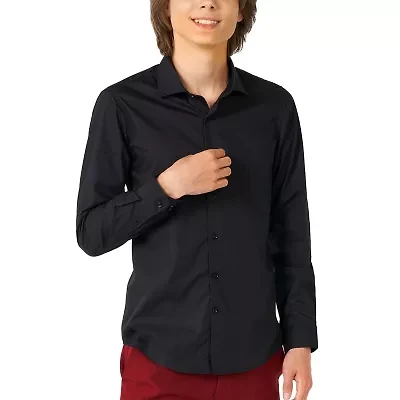 Opposuits Big Kid Boys Spread Collar Long Sleeve Dress Shirt