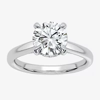 (G-H / Si1-Si2) Womens 1 1/7 CT. T.W. Lab Grown White Diamond 14K Gold Round Solitaire Engagement Ring