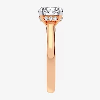 G-H / Si1-Si2) Womens 1 1/ CT. T.W. Lab Grown White Diamond 14K Rose Gold Round Solitaire Engagement Ring