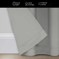 Eclipse Darrell Blackout Grommet Top Single Patio Door Curtain