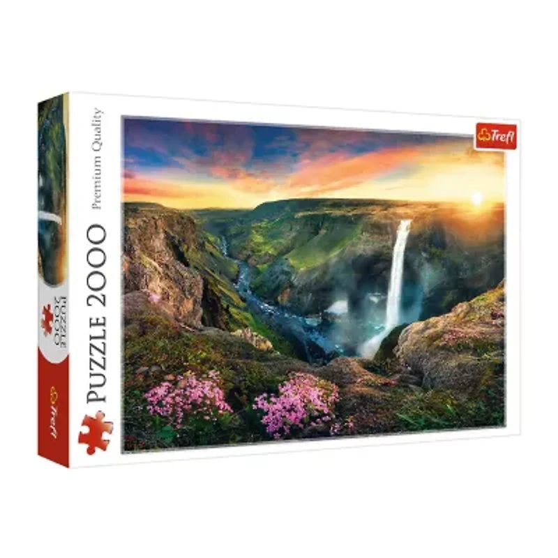 Trefl Puzzles - 2000 Piece Haifoss Waterfall Iceland 2000-pc. Puzzle