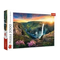 Trefl Puzzles - 2000 Piece Haifoss Waterfall Iceland 2000-pc. Puzzle