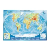 Trefl Puzzles - 4000 Piece Large Physical Map Meridian 4000-pc. Puzzle