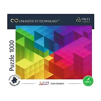 Trefl Puzzles - 1000 Piece Coulor Splash Cubic Gradient 1000-pc. Puzzle