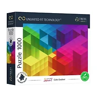 Trefl Puzzles - 1000 Piece Coulor Splash Cubic Gradient 1000-pc. Puzzle