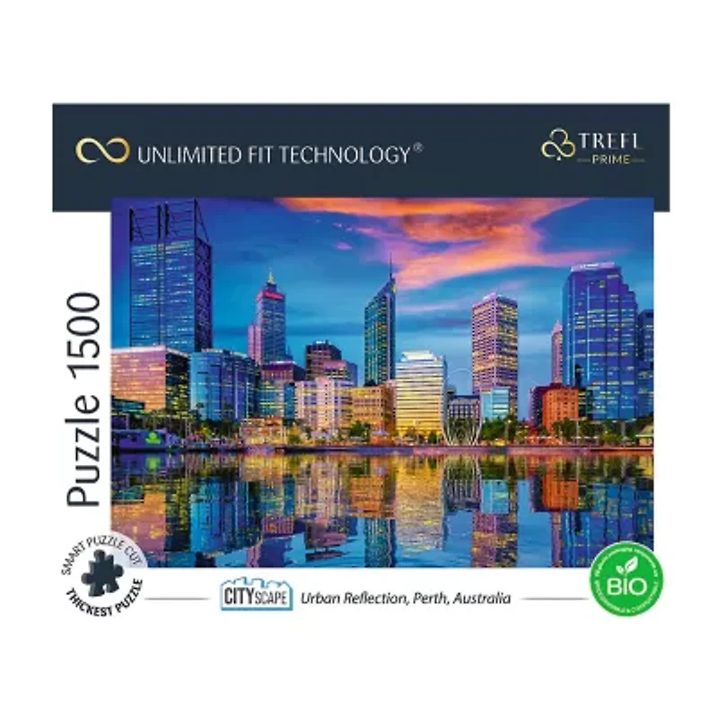 Trefl Puzzles - 1500 Piece Cityscape Perth Australia 1500-pc. Puzzle