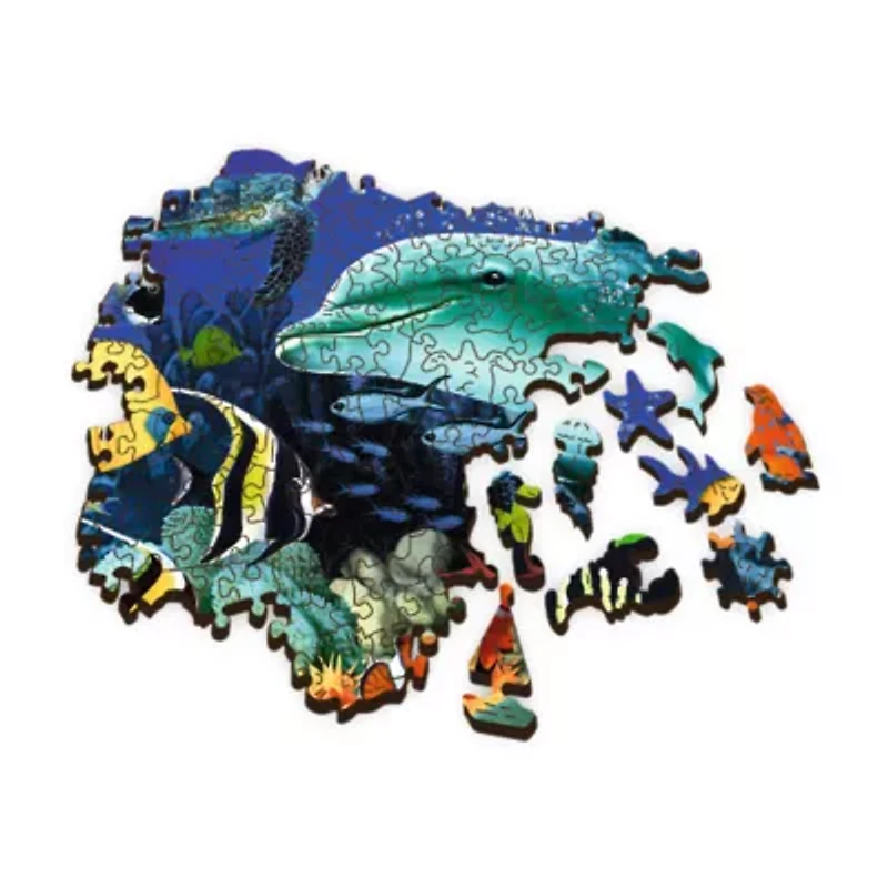 Trefl Puzzles - 501 Piece Wood Sea Life 501-pc. Puzzle