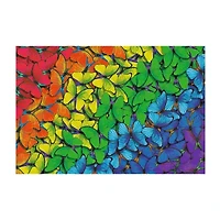 Trefl Puzzles - 501 Piece Wood Rainbow Butterflies 501-pc. Puzzle