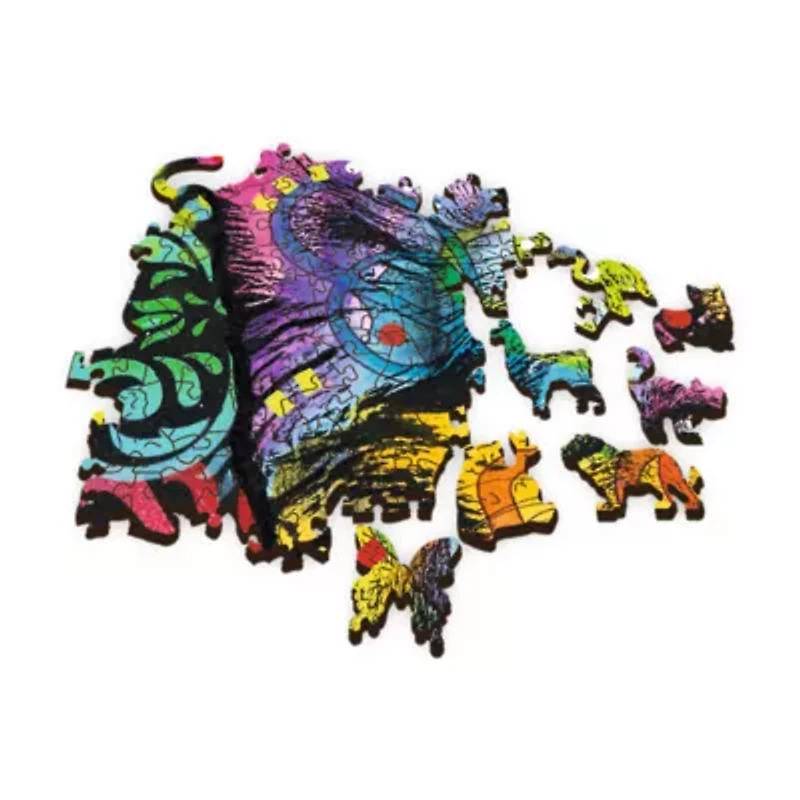 Trefl Puzzles - 501 Piece Wood Colorful Puppy 501-pc. Puzzle