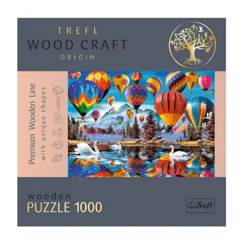 Trefl Puzzles - 1000 Piece Wood Colorful Ballons 1000-pc. Puzzle