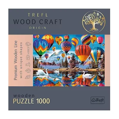 Trefl Puzzles - 1000 Piece Wood Colorful Ballons 1000-pc. Puzzle