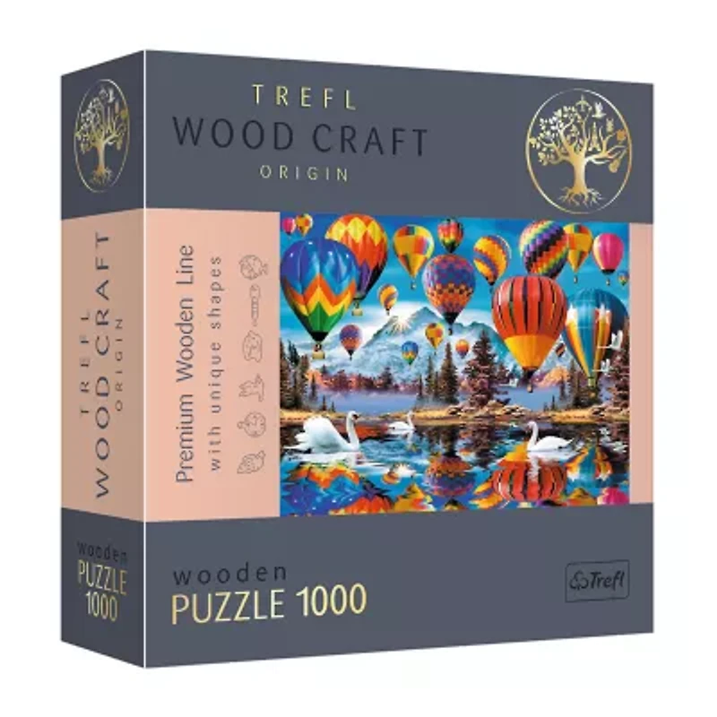 Trefl Puzzles - 1000 Piece Wood Colorful Ballons 1000-pc. Puzzle