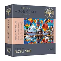 Trefl Puzzles - 1000 Piece Wood Colorful Ballons 1000-pc. Puzzle