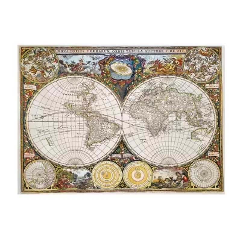 Trefl Puzzles - 1000 Piece Wood Ancient World Map 1000-pc. Puzzle