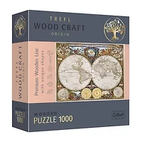 Trefl Puzzles - 1000 Piece Wood Ancient World Map 1000-pc. Puzzle