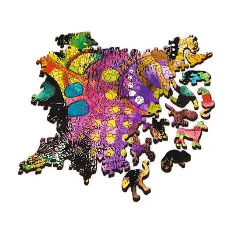 Trefl Puzzles - 1000 Piece Wood Colorful Cat 1000-pc. Puzzle