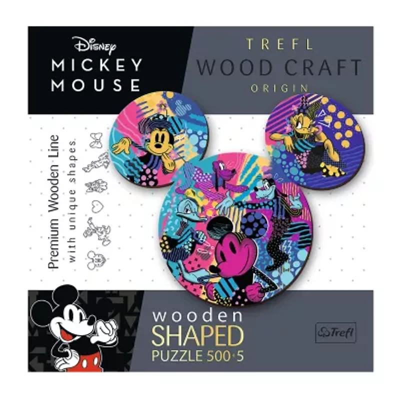 Trefl Puzzles - 500+5 Piece Wood Disney Mickey Mouse Mickey Mouse 505-pc. Puzzle