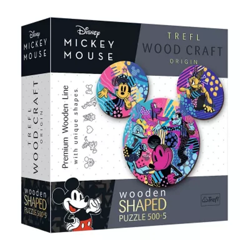 Trefl Puzzles - 500+5 Piece Wood Disney Mickey Mouse Mickey Mouse 505-pc. Puzzle