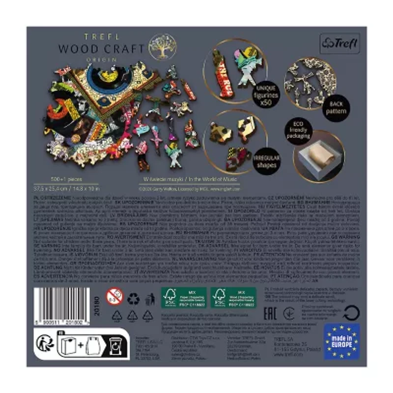 Trefl Puzzles - 500+1 Piece Wood In The World Of Music 501-pc. Puzzle