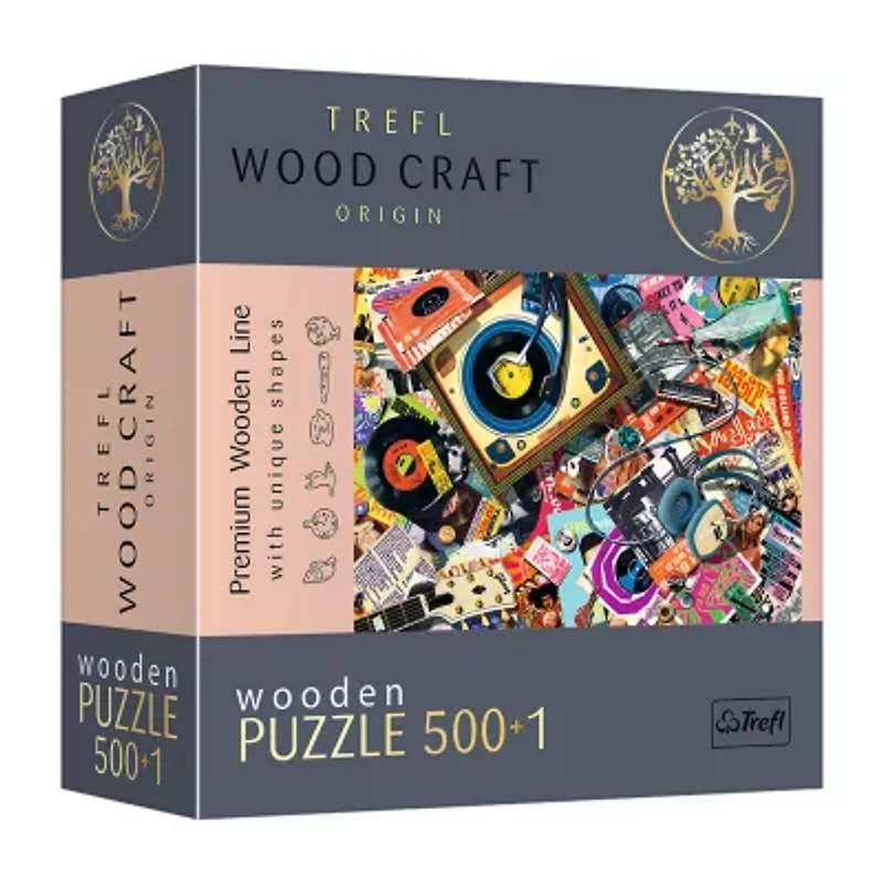 Trefl Puzzles - 500+1 Piece Wood In The World Of Music 501-pc. Puzzle