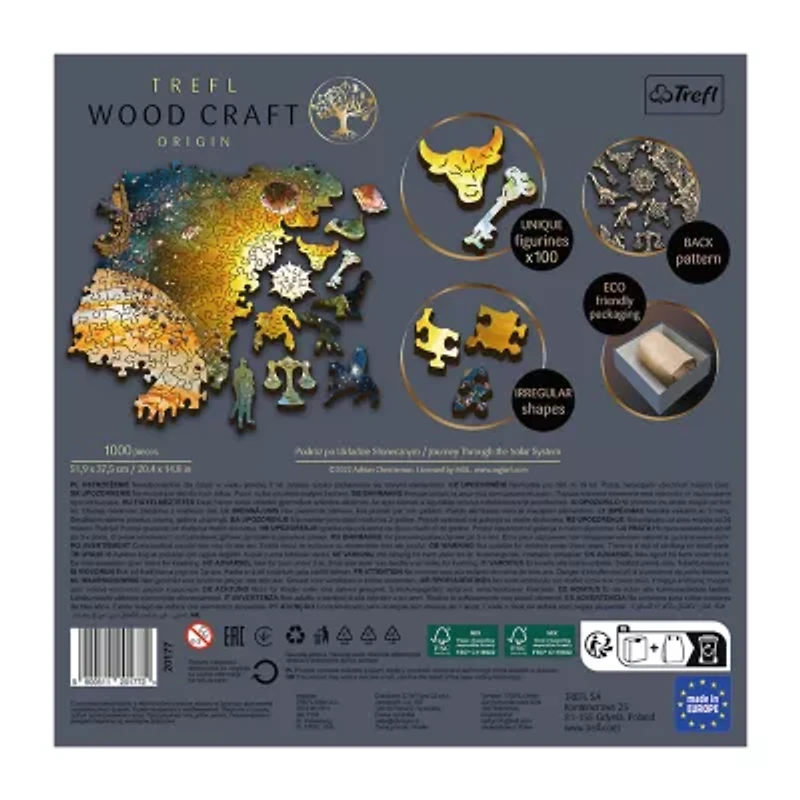 Trefl Puzzles - 1000 Piece Wood Solar System 1000-pc. Puzzle