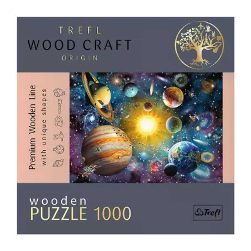 Trefl Puzzles - 1000 Piece Wood Solar System 1000-pc. Puzzle
