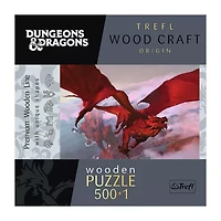 Trefl Puzzles - 500+1 Piece Wood Ancient Red Dragon 501-pc. Puzzle